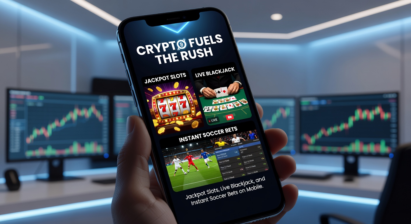 Live-Blackjack-Tisch auf Mobile-Gerät mit Krypto-Wallet im Vordergrund und Dealer via Video-Stream