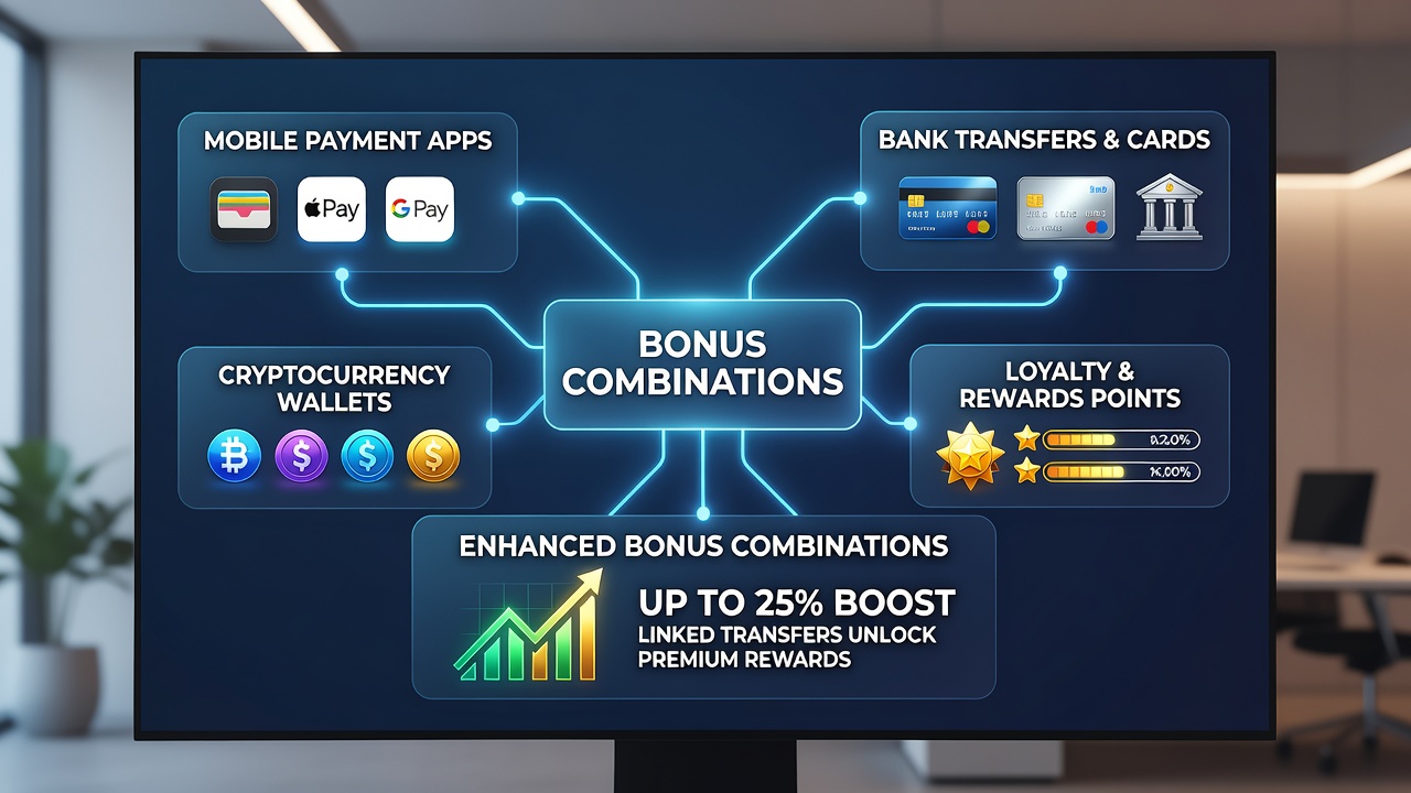 Darstellung von Transaktionsflüssen, Bonusketten und Integration von Roulette, Blackjack sowie Sportwetten in einer App